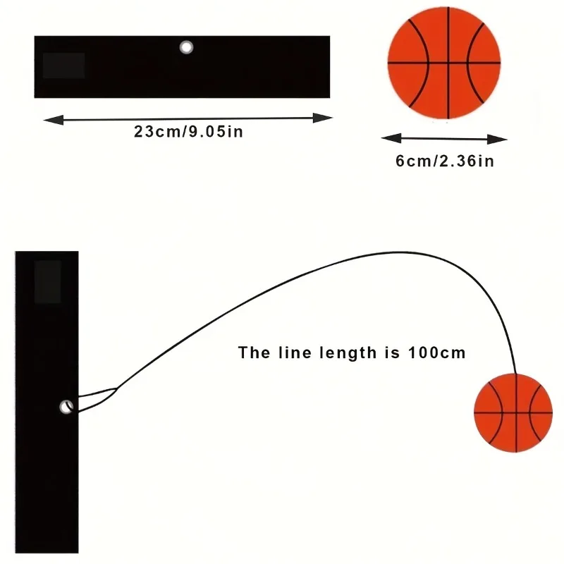 1pc Basketball Football Baseball with Rope - The Perfect Hand Throwing Toy Ball for Sports Leisure Release!