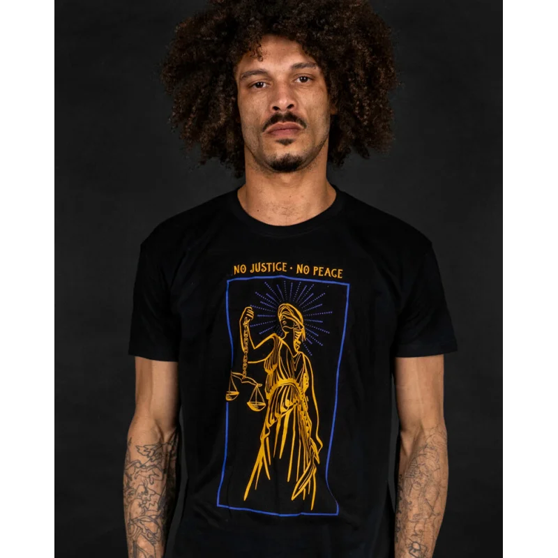 

No Justice No Peace T shirt 100% cotton print Gift Tee All size Tops S-6XL Protest and Activism Graphic Clothes Cool present