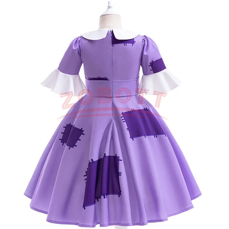 Ragatha Cosplay Costume Magical Digital Circus Girls Princess Dress 3-10 Years Kids Printed Clothes Children Party Vestido Kids