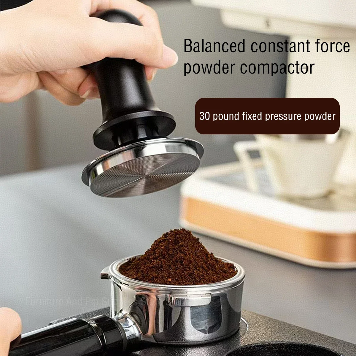 Coffee pot constant pressure 51MM 53MM 58MM calibration 30Lbs for espresso stainless steel accessories barista powder press