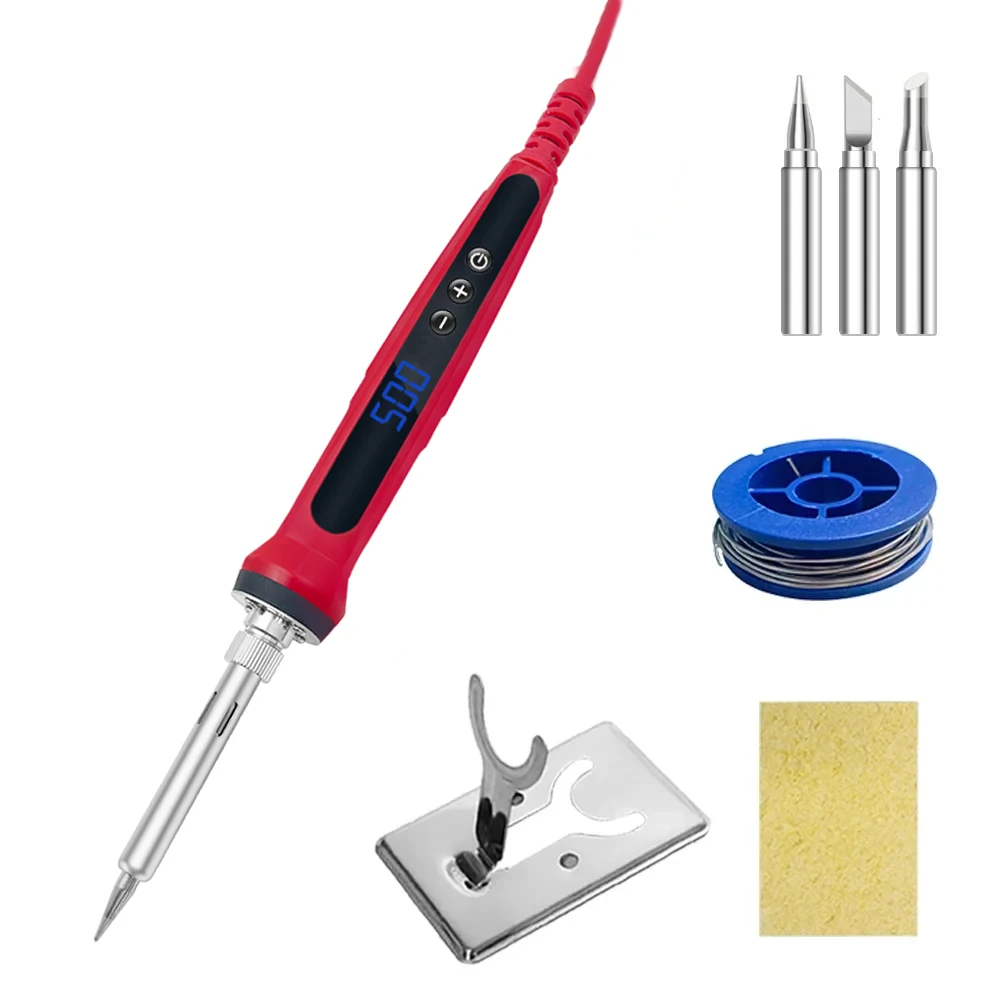 100W/120W LCD Digital Soldering Iron Set Kit  Welding Repair Tool  Calibration Temperature Adjustable 180-520-600C