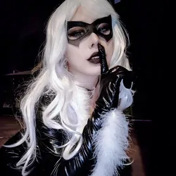 Black Gothic Harajuku Punk Sexy Cat PU Leather Eye Mask Masquerade Mask Cosplay Handsome Eye Mask Role Play Accessories