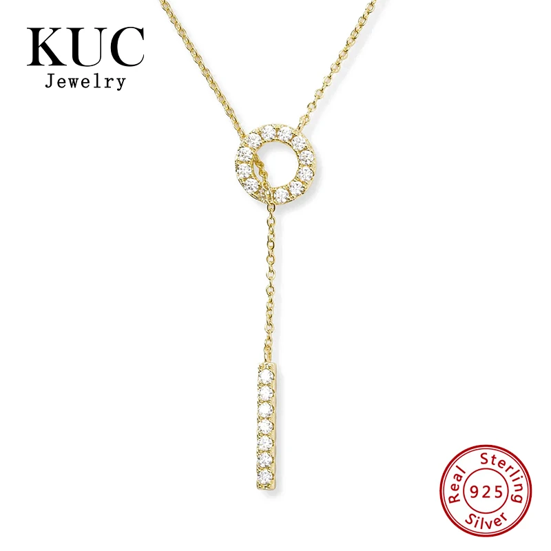 

Fancy American 18k Gold Plated Fashion Fine Jewelry 925 Sterling Silver Zircon Adjustable Chain Drop Lariat Necklaces for Women