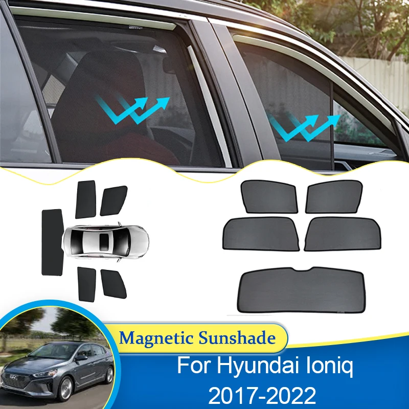 

For Hyundai Ioniq 2017 2018 2019 2020 2021 2022 Magnetic Sunshade Light blocking Curtain Privacy Shading Visor Car Accessories