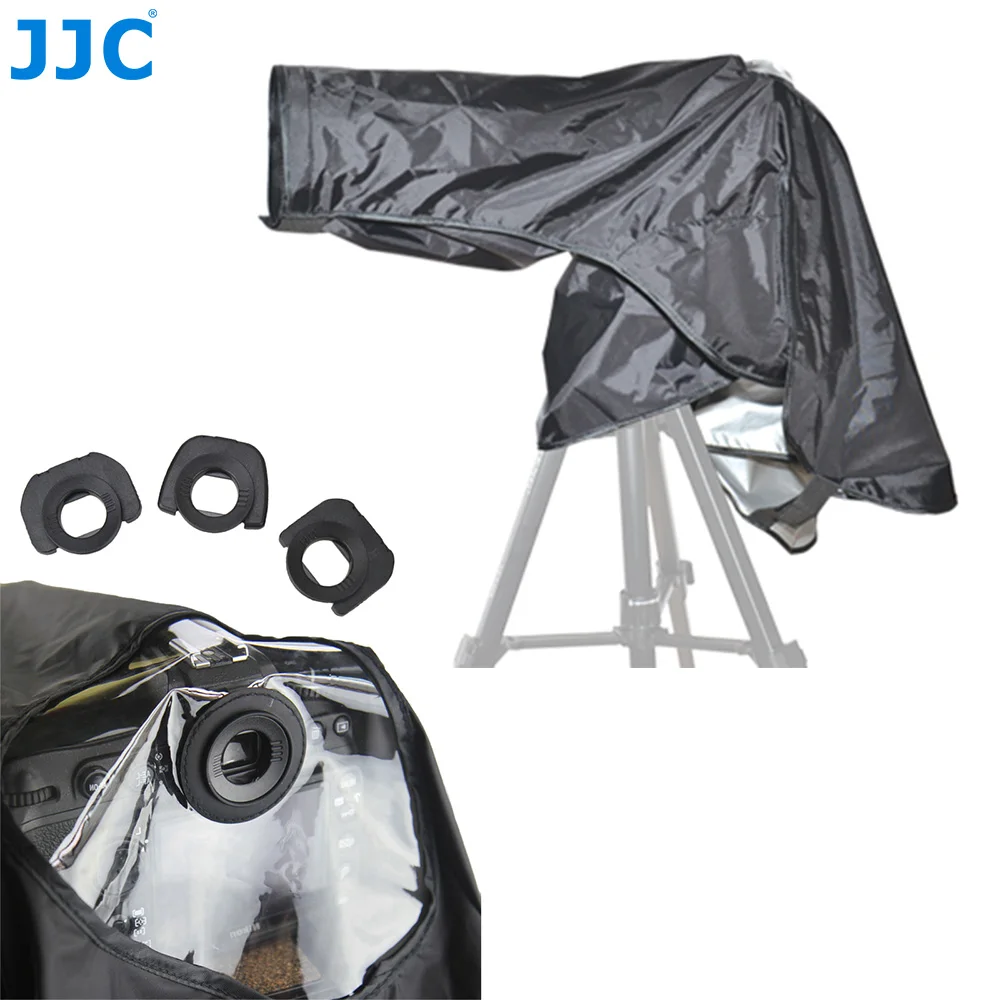 

JJC Portable Rain Cover Video Camera Outdoor Raincoat for Nikon D850 D810 D780 D750 D3400 D3500 D5300 D5500 D5600 D7200 D7500 D5