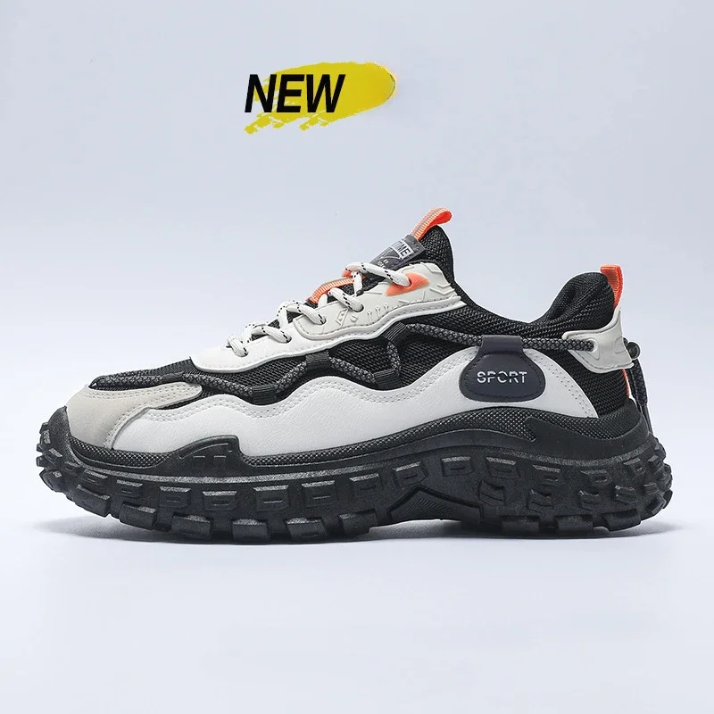 

New Mens Sneakers Trendy Design Mens Non-slip Running Shoes Men's Comfortable and Hard Wearing Sports Shoes Tenis Masculino