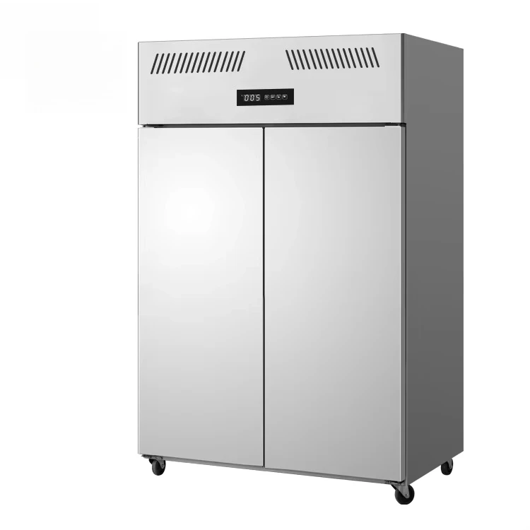 

Commercial Double Door Air Cooled Refrigerator Compressor Stainless Steel Commercial Refrigerator and Freezer