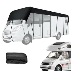 RV Roof Covers Waterproof 210D Oxford Cloth RV Covers 6.5x3 M RV Sun Protection Car Covers Caravan Roof Rooftop Tarpaulin