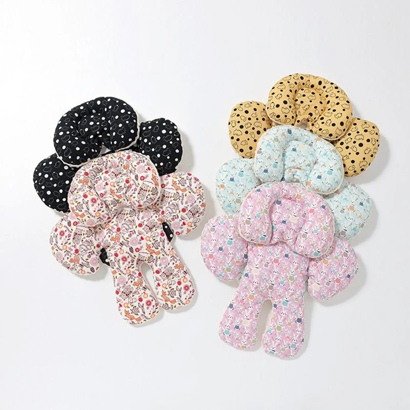 아기 자동차 좌석 쿠션 유아용 자동차 좌석 커버 이동식 머리 지지대 조절 가능한 높이 보호대 커버 쿠션 (차량 SUV용)