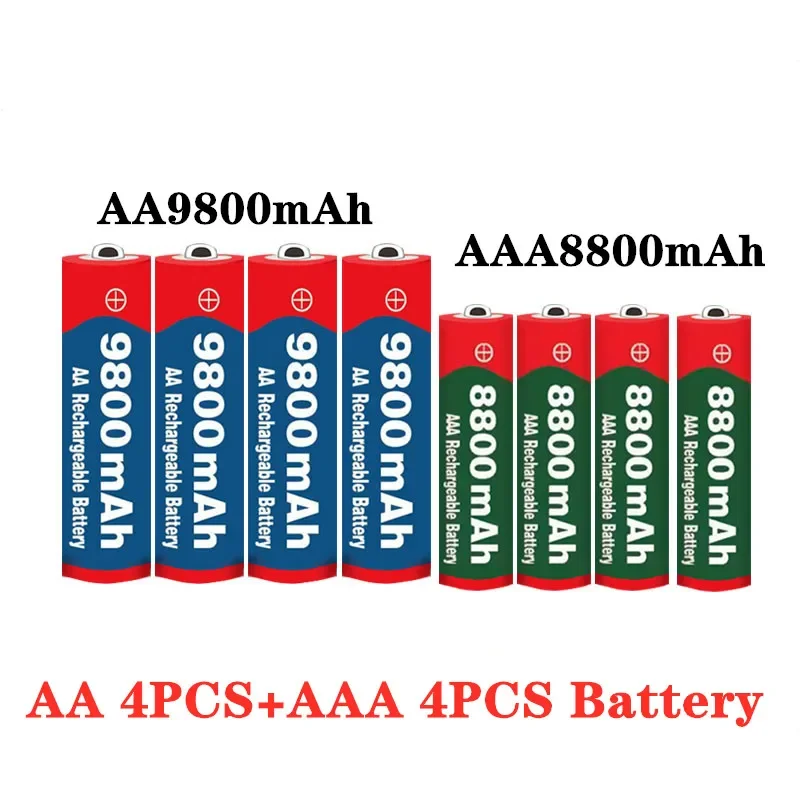 Neue 1,5 V AA 9800mAh + 1,5 V AAA 8800 mAh Alkaline 1,5 V Akku Für Uhr Spielzeug kamera batterie