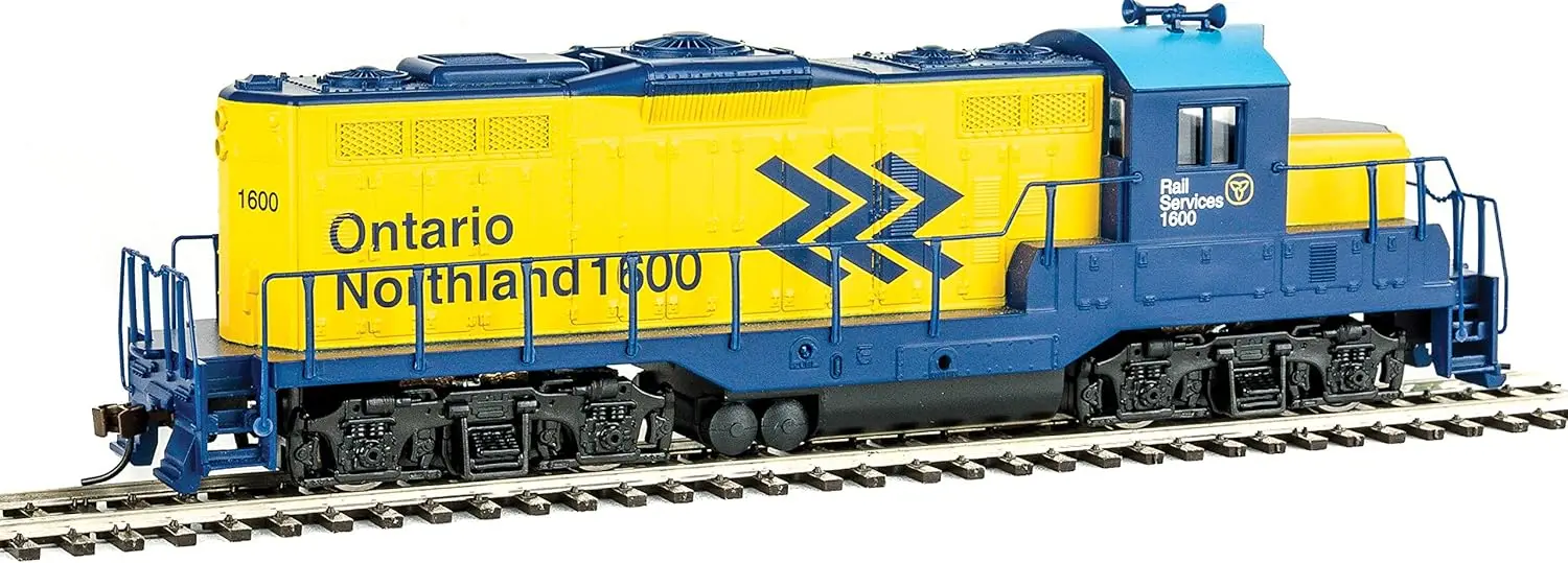 Standar DC-Ontario Northland # 1600 (Kuning, Biru; Logo Chevron) 931-456 Model Kereta Api Skala HO - Model Lokomotif