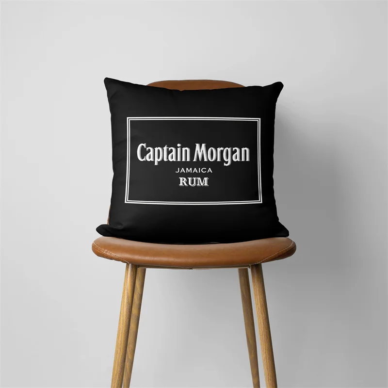 Captain morgan Pillow Case Home Decorative Gift Sofa Car Cushions 45x45cm Square Pillowcase Chair Pillow Cove 482