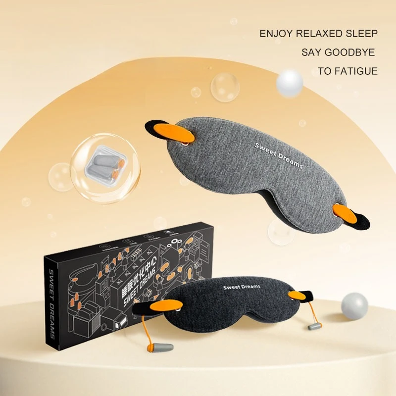 Detachable Split Assembly 3D Noise Reduction Sleep Strong Shading Eye Mask, Nap Travel Men and Women Eye Mask