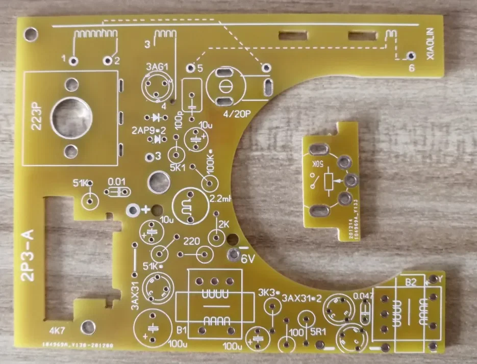 2P3 2P3-A Regenerative Four Tube Radio Board Retro Nostalgic Circuit Board