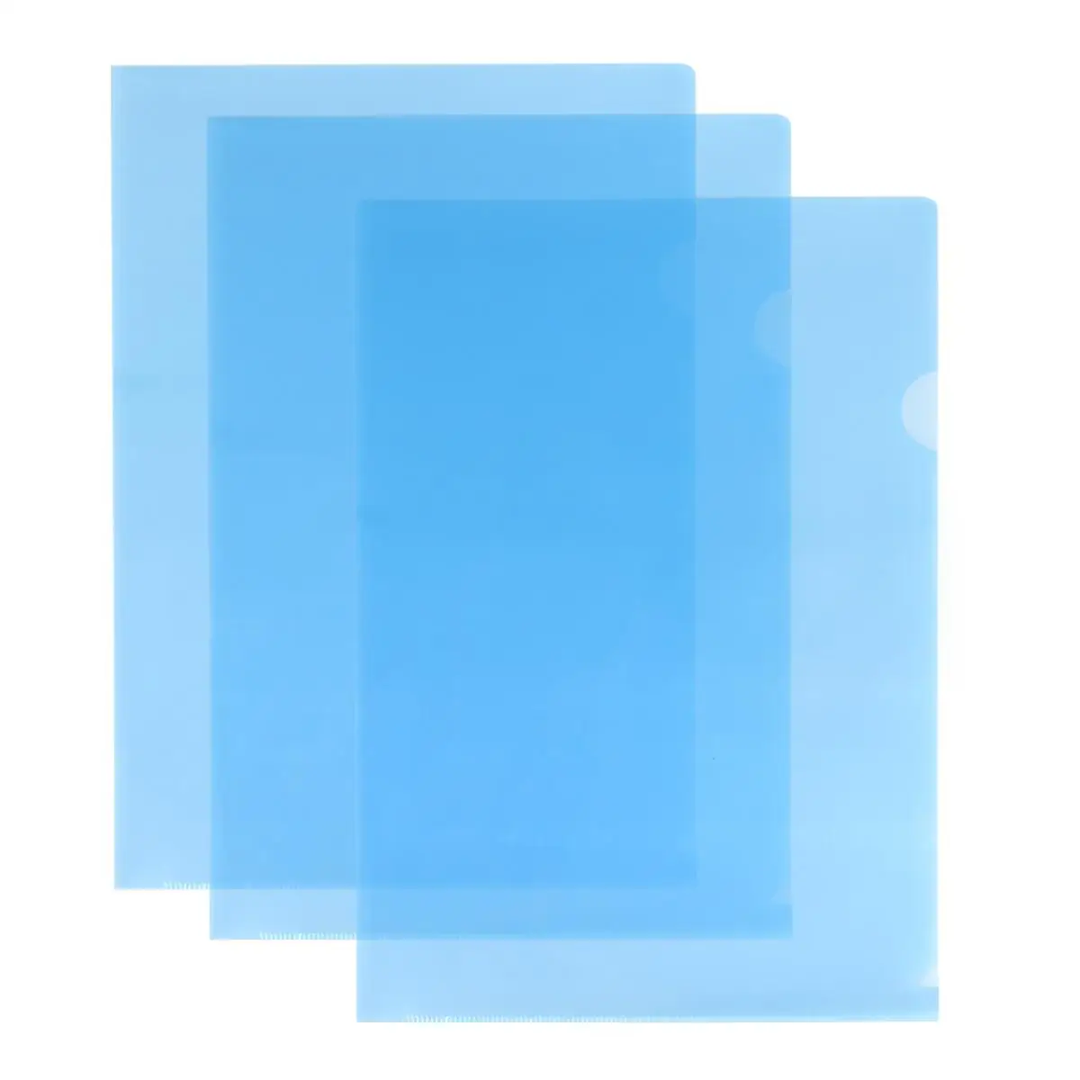 20 A4 Transparent File Folders Clear Storage for Papers Office Documents Project Pockets L Shape Folder Plastic