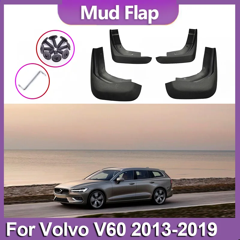 

Wheel Well Protection Mudguards Mudflap For Volvo V60 2013 2014 2015 2016 2017 2018 2019 Mud Flaps Splash Guards Accessories