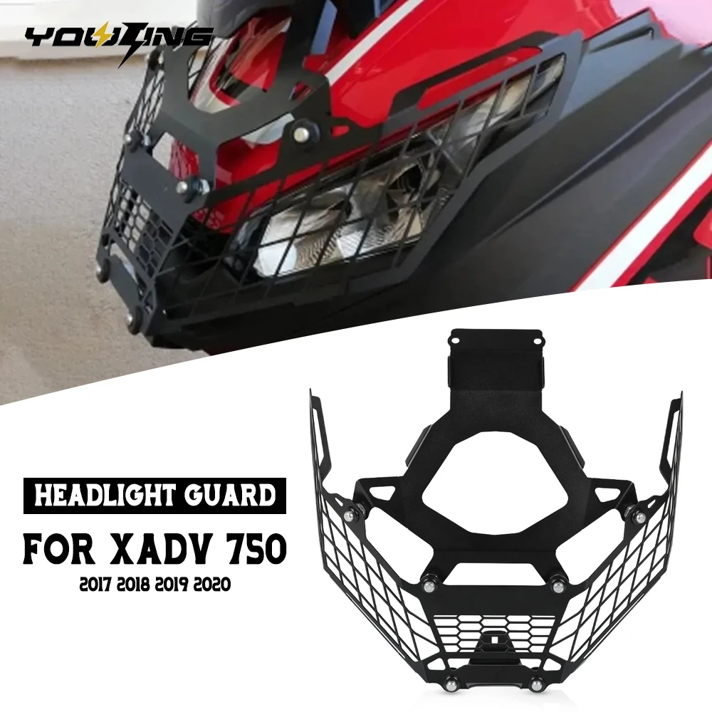 

Аксессуары для мотоциклов HONDA XADV 750 2017 2018 2019 2020: Защитная сетка-решетка для фары из нержавеющей стали X-ADV 750