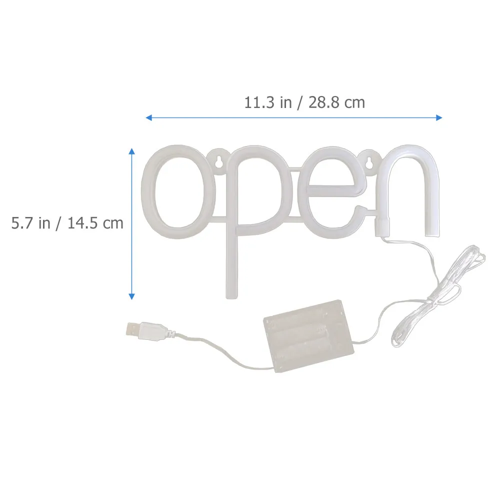 Neon Light Sign Wall Decorative For For Coffee Shop New Year Decor LED Open Warm Glow Window Bar Restaurant