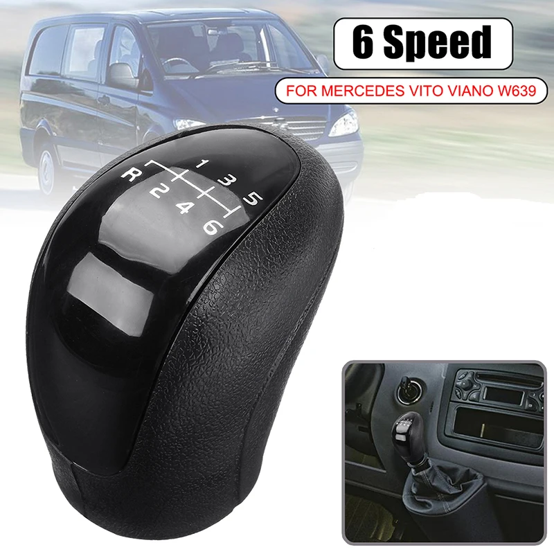 6 Speed Car Gear Shift Knob For Mercedes Vito Viano W639 2003-2010 Sprinter II 906 2006-2013 Fit VW Crafter I 2E 2F 2006-2011