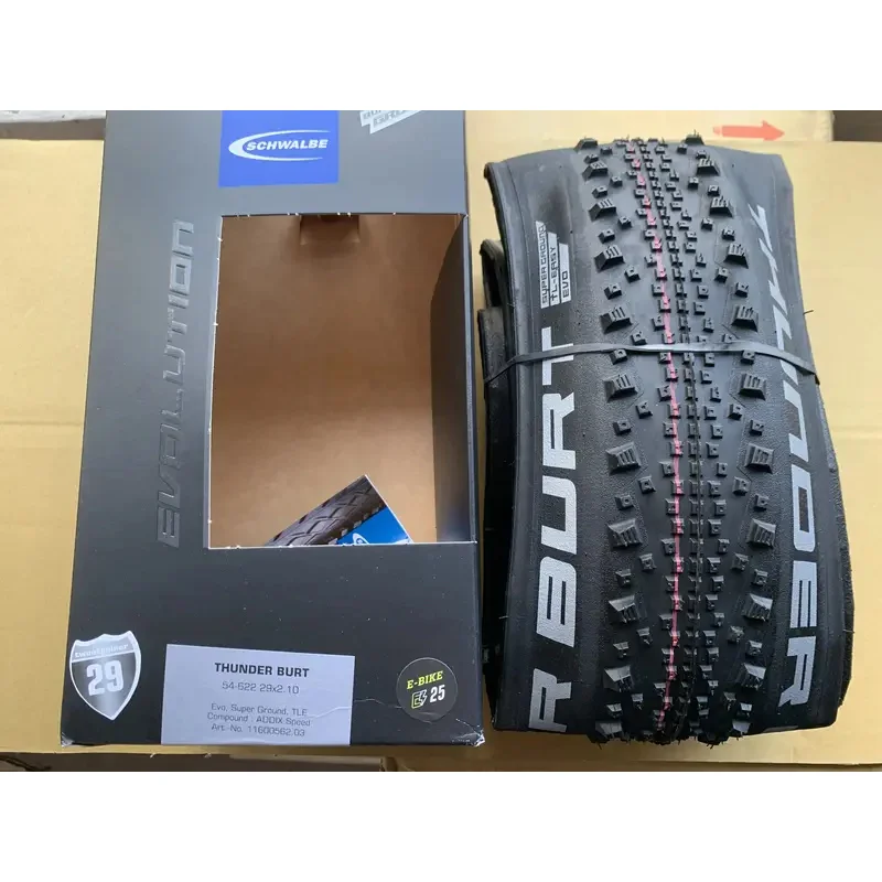 SCHWALBE 27,5x2,10 29x2,10 THUNDER BURT neumático plegable sin cámara negro para bicicleta XC Road Gravel pistas MTB ciclismo todoterreno