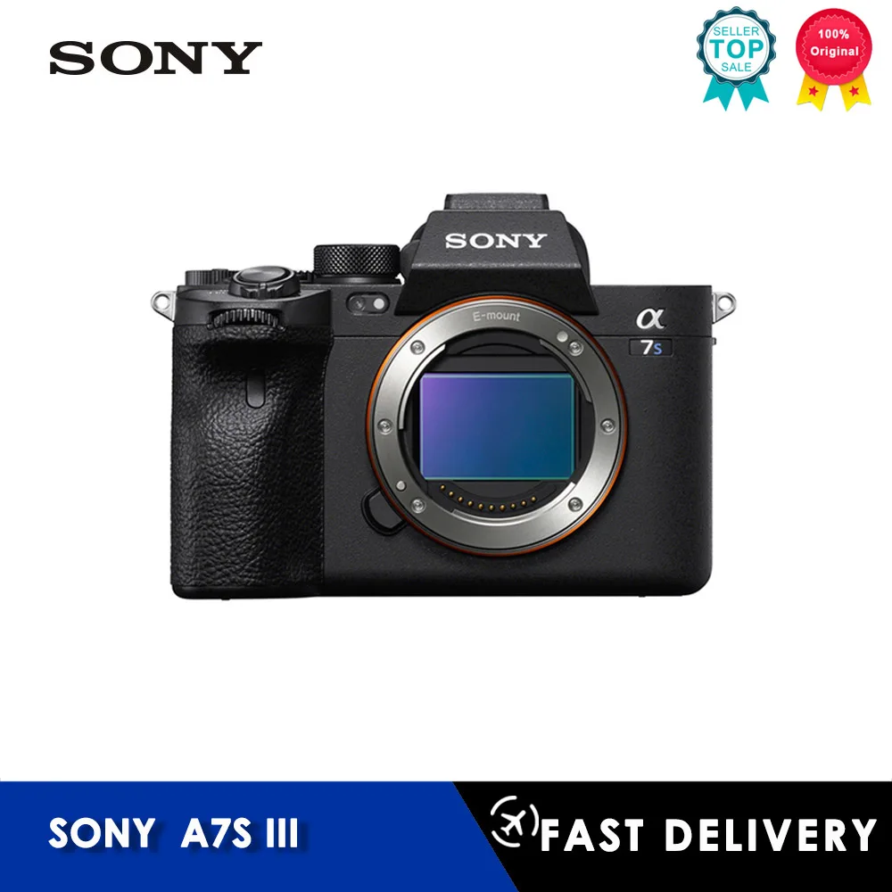 Sony-Micro Single Camera Full Frame, Câmera de Bolso Digital, Fotografia Profissional, Só corpo, Novo, A7 III, A7s3