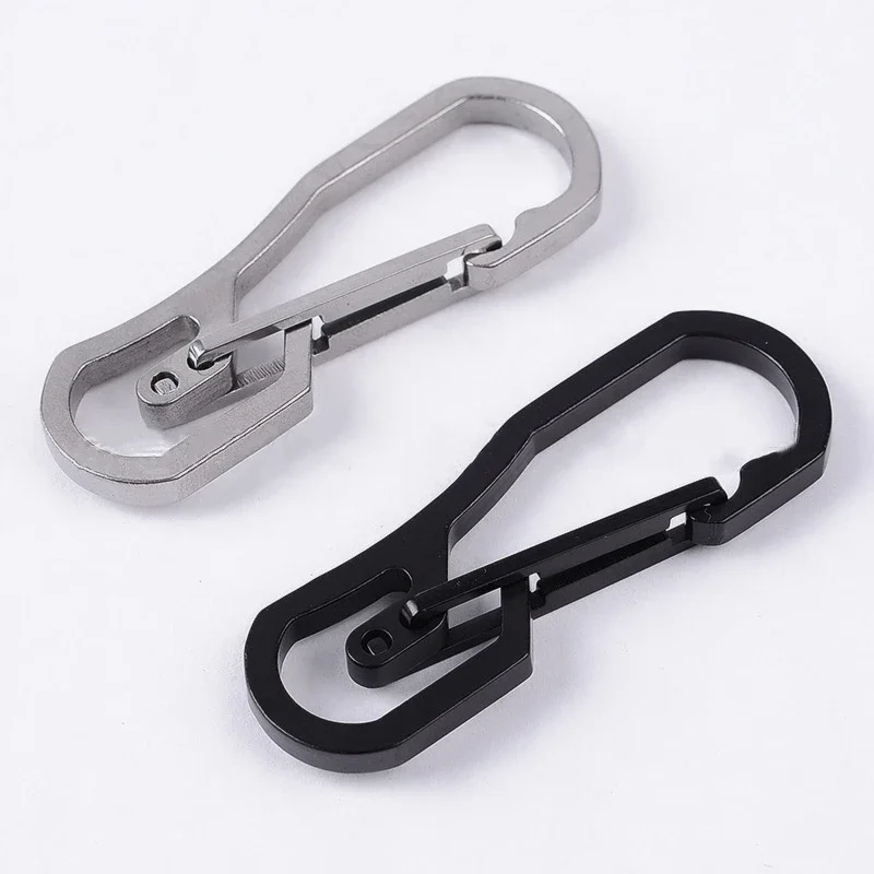 Titanium Plating Carabiner Camping Clip Outdoor Key Ring Clip Keychain Holder Camping Keyring Hang Buckle Hook Carabiner