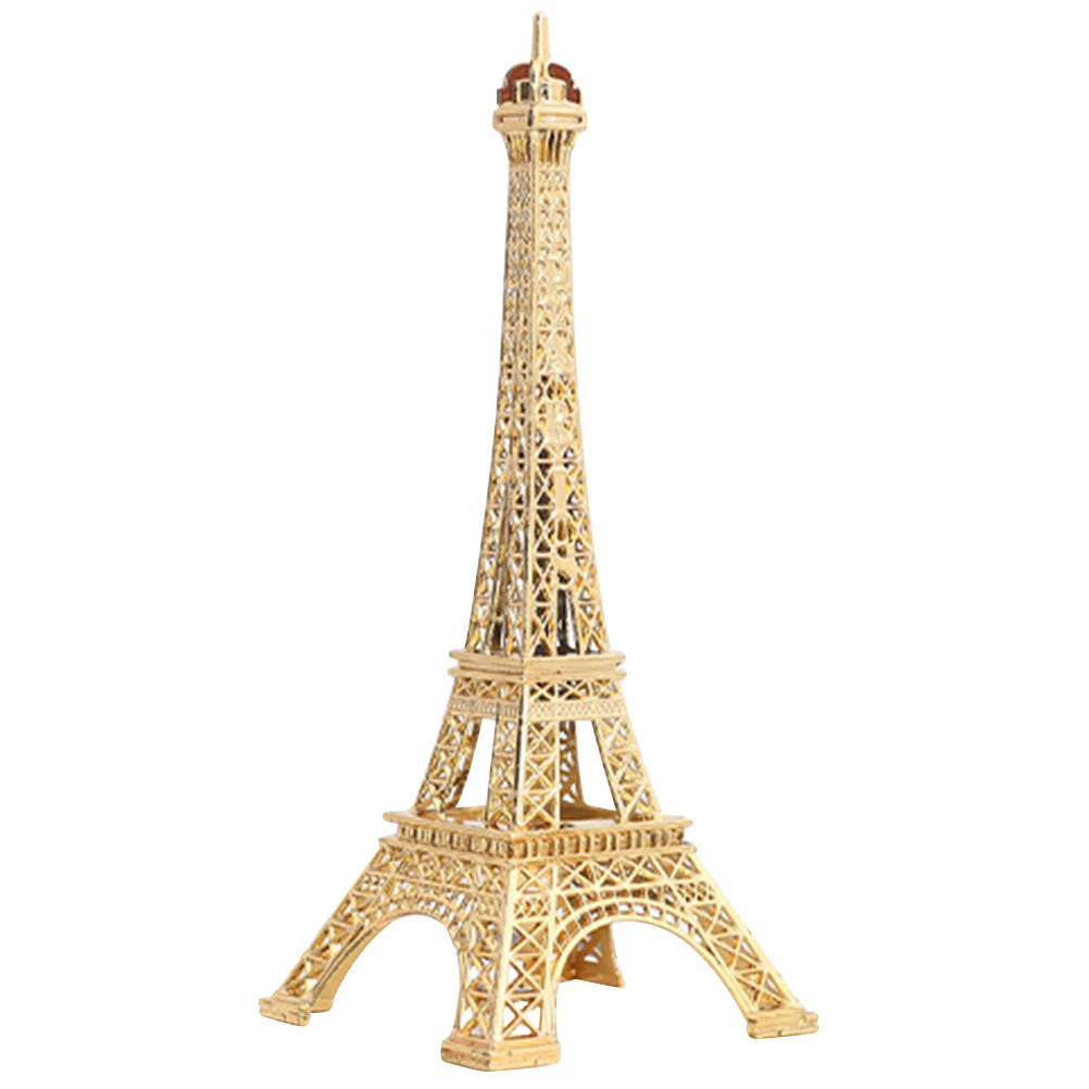 Tower Model Vintage Ornaments Home Decor Bedroom Eiffel Souvenir Iron Metal Building Office Travel Table