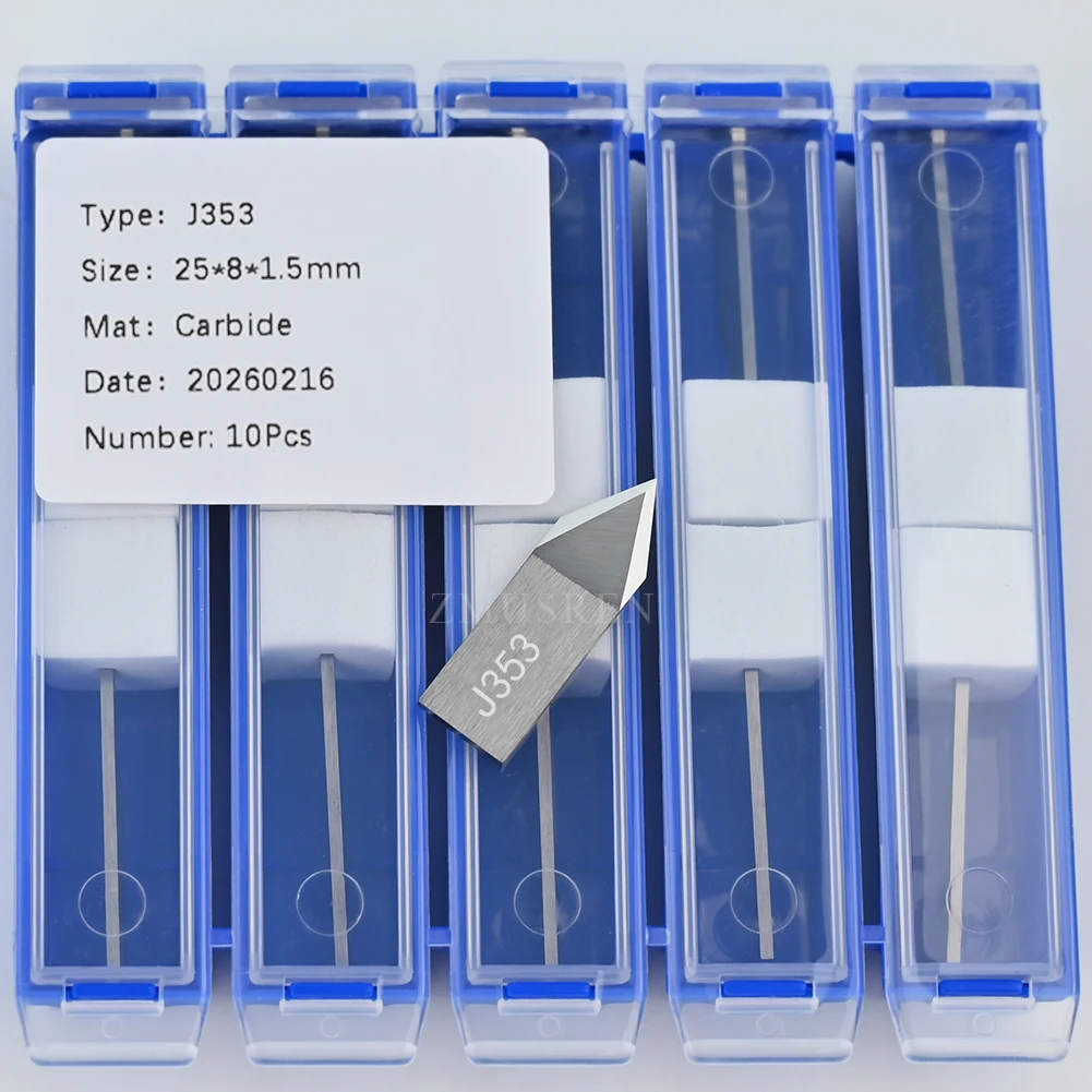 Jwei J353 J384 J385 Blade Vibration Knife Jingwei ESKO Colex Digital Oscillating Cutting Machine Tools Carbide HRA91-93.5 Blades