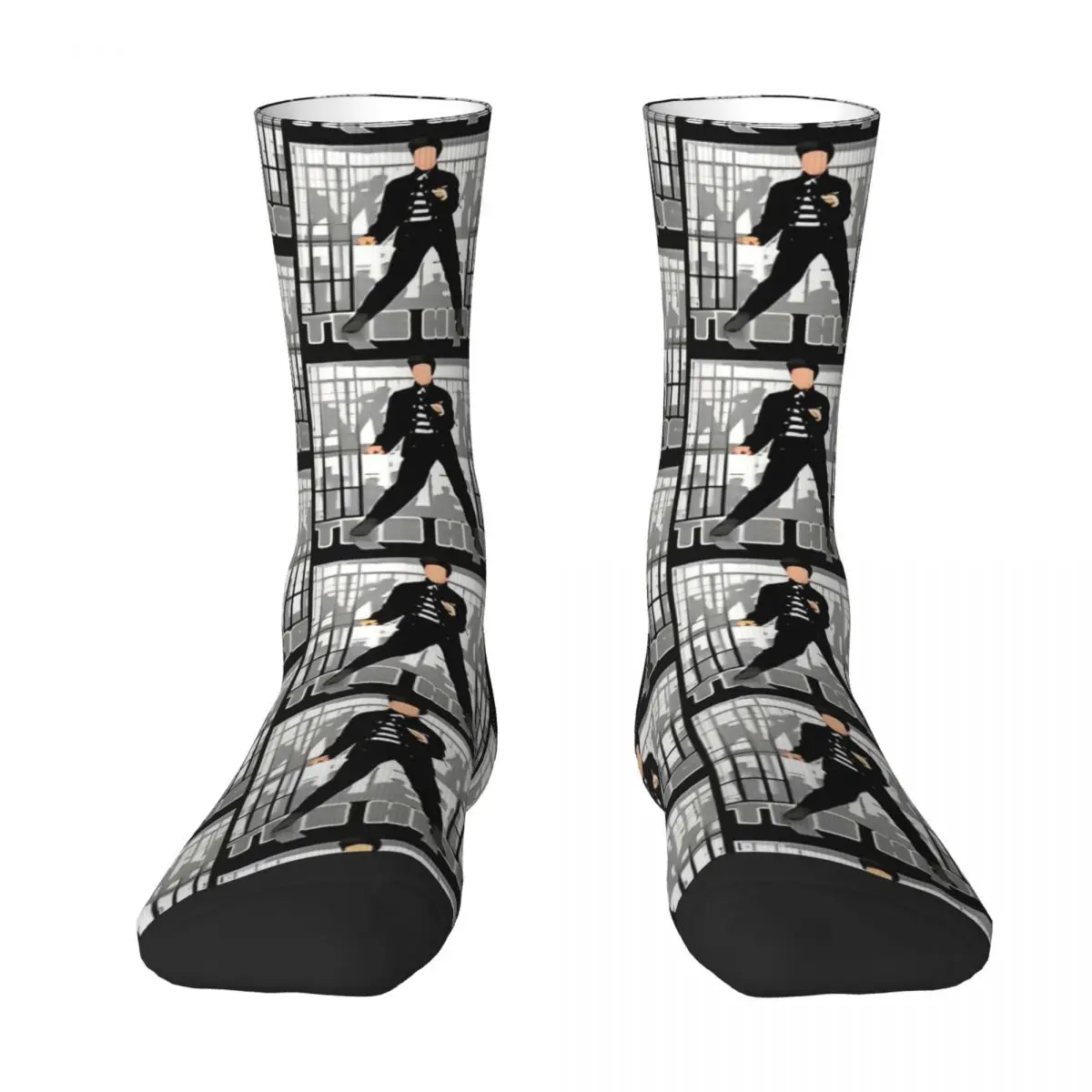 Men Women E-Elvis Presley King Hip Hop Socks Breathable Home Dress Socks Small Gifts