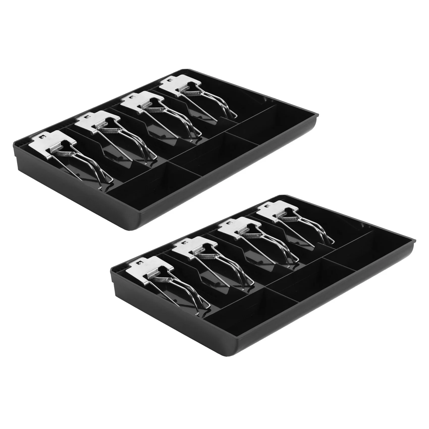 SYW-2X Hard Case Clip Cash Register Box New Classify Store Cashier Coin Drawer Box Cash Drawer Tray Money Counter Case