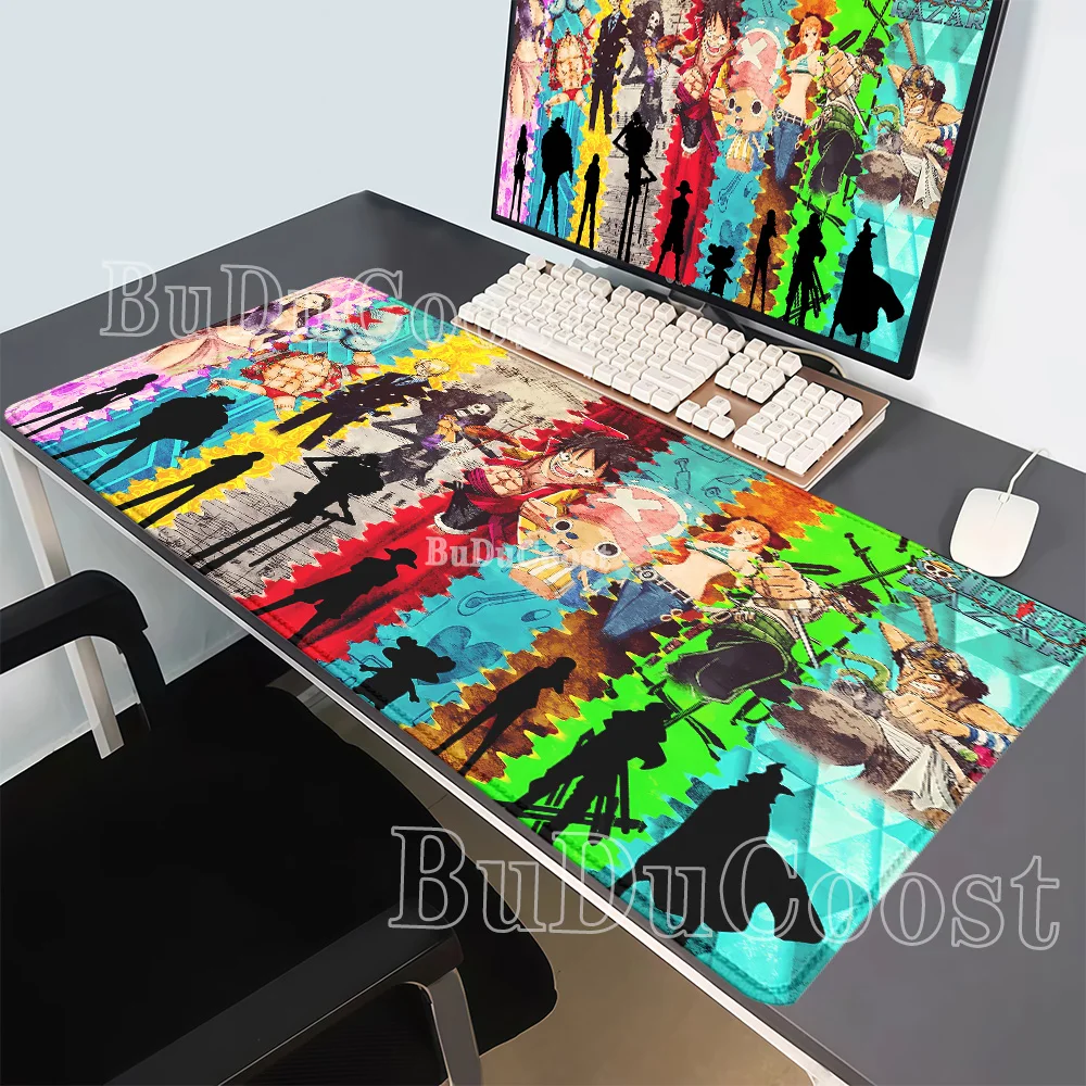 Anime Mouse Pad Luffy Roronoa Zoro One Piece XXL Gaming HD printing Mousepad PC Keyboard overlock Offices accessories Desk Mat