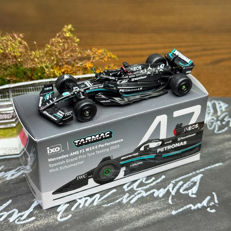 tw-1-64-f1-w14-e-スペインテストバージョン-合金ダイキャストミニチュアレプリカカーモデル、大人向け装飾品、新入荷