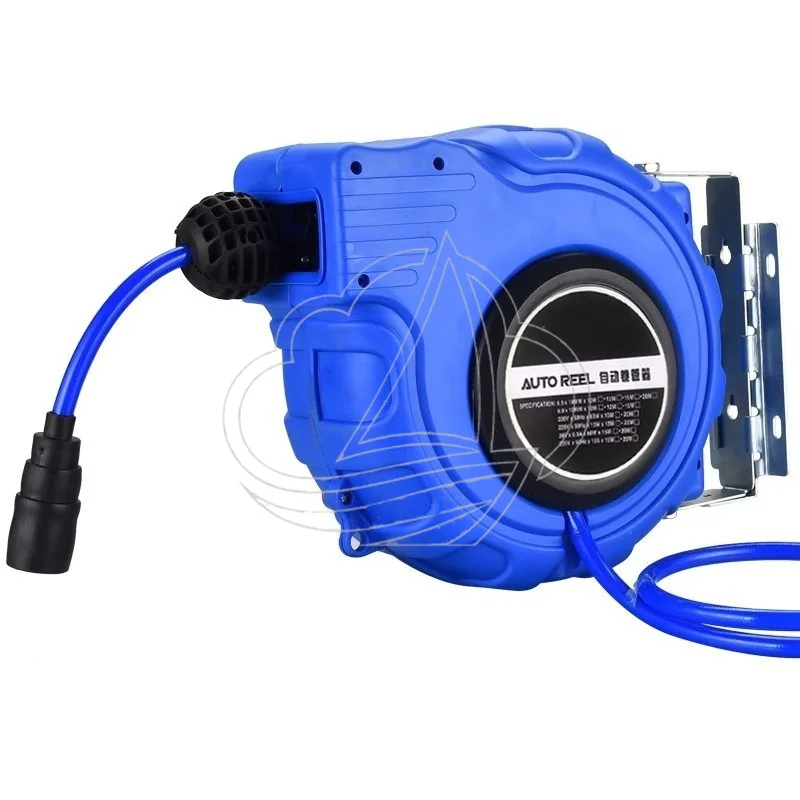 25m Auto Retractable Air Hose Reel Self-winding Tube Drum for Car Wash Auto Repair Pneumatic Tools