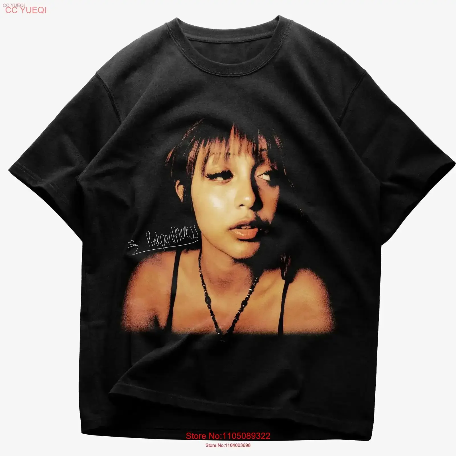 PinkPantheress تي شيرت Vintage Homage Fan Concert Merch قطن عتيق مغسول متعدد الاستخدامات للجنسين ملابس خروج عصرية ممتدة