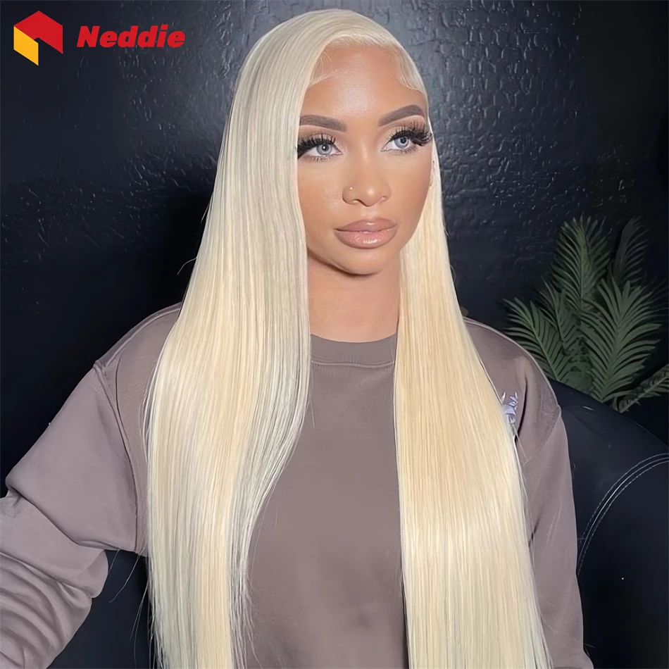 

30 32 Inch 13x6 Hd Blond 613 Colored Lace Front Straight Wig 200 Density 100% Human Hair Brazilian Cheap Wigs on Clearance Sale