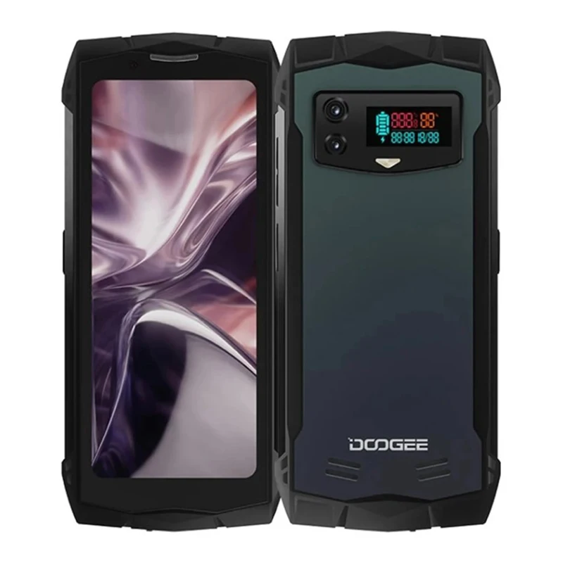 DOOGEE-teléfono inteligente Smini resistente, smartphone con pantalla qHD de 4,5 pulgadas, 8GB + 256GB, innovadora pantalla trasera, batería de