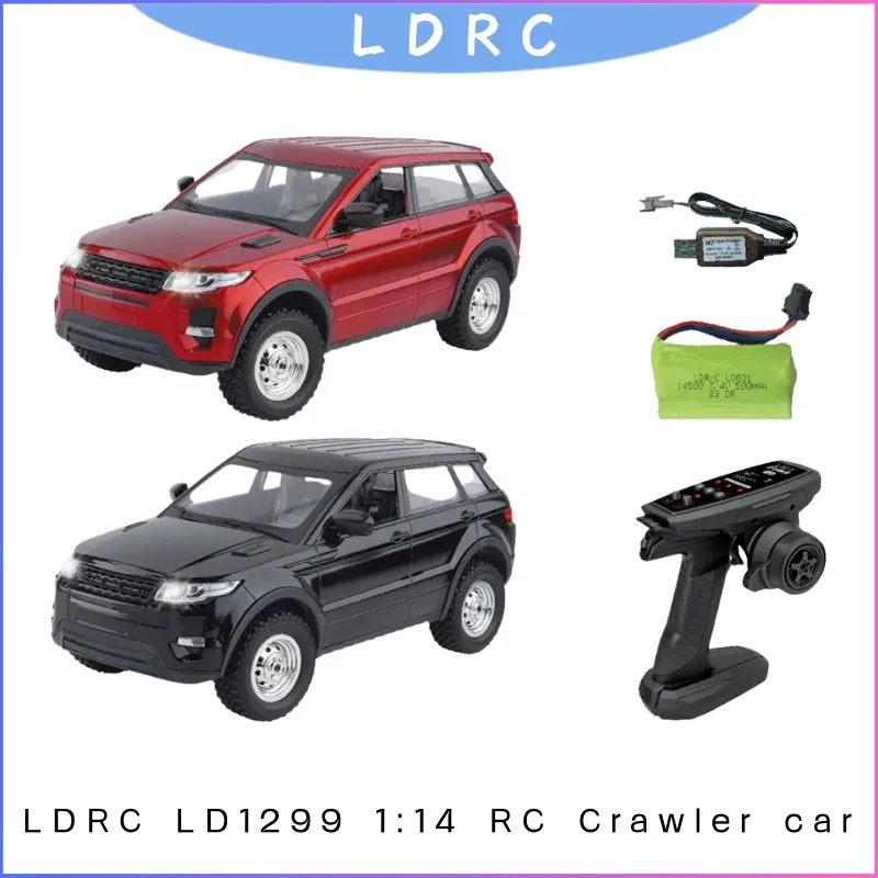 

1/14 Scale 4x4 RC Crawler Truck Remote Control Car with LED Light System Off Road Rock Crawling Vehicle Toy for Adults Kids Gift