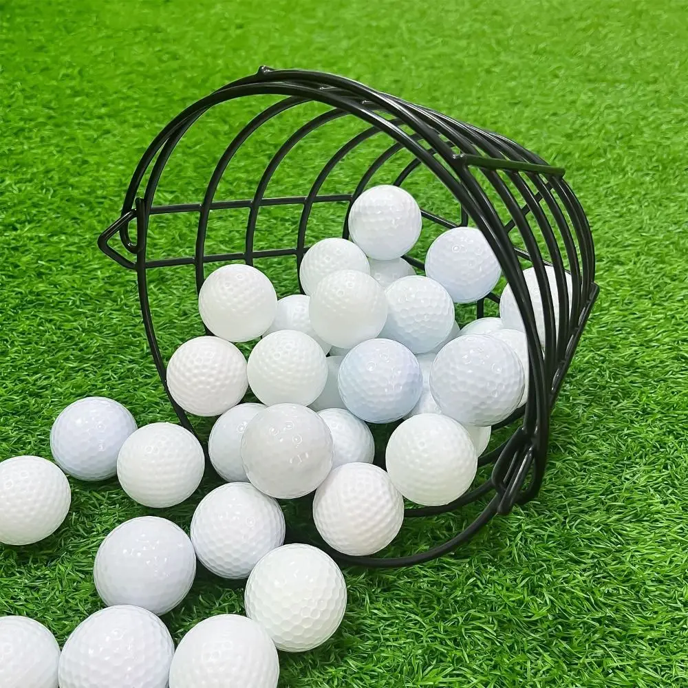

Durable Stainless Steel Golf Ball Basket Large Capacity with Handle Storage Basket Portable Multifunctional Golf Ball Container