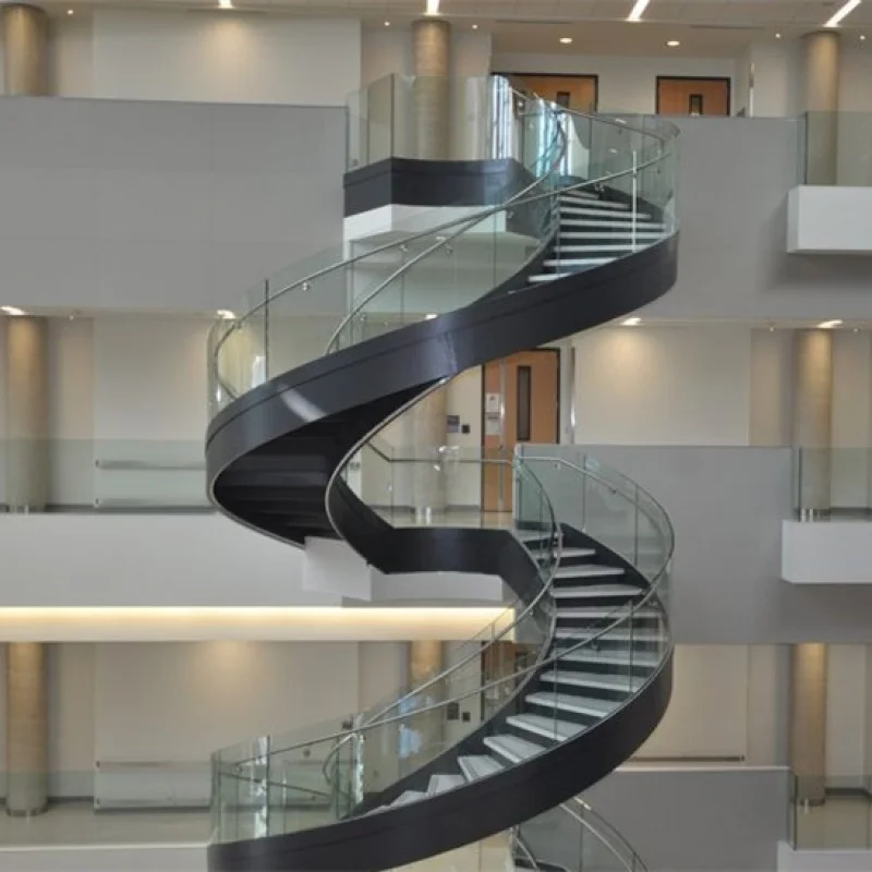 custom.2026 China Suppliers Prefabricated Modern Luxury Indoor Metal Stairs Customized Mono Stringer U Shape Straight Staircase