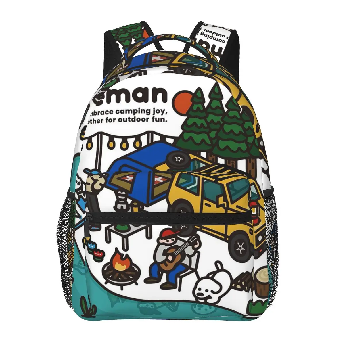 Korean High-end Brand Coleman Student Backpack School Bag Hiking Travel Daypack for Boys Girls Fashion Bookbag Shoulder Bags