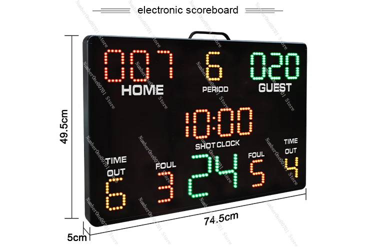 Game Time Scoreboard High School Gymnastics Digital Multi-Sport Light Emitting Diode Scoreboard