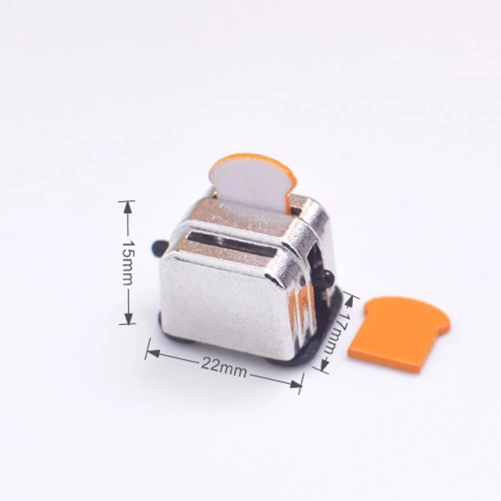 Bread Maker Model Small Household Appliances Miniature Models Alloy Ornament Toaster