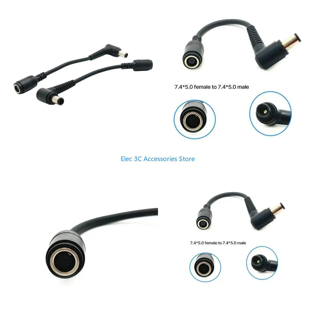 Y51A DC7.4x5.0mm Practical Power Cable for Laptops Stream
