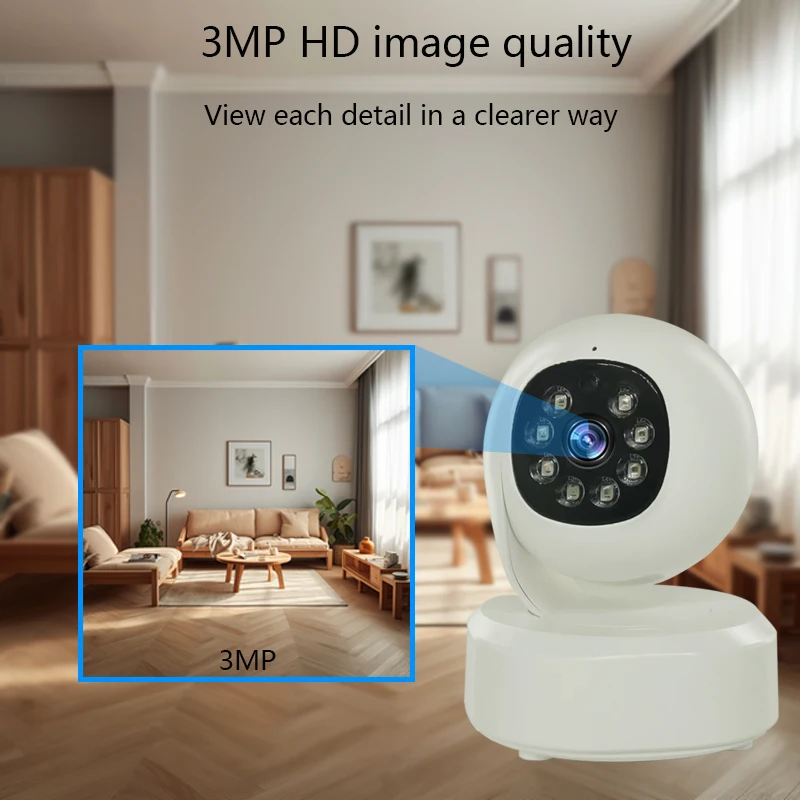 3mp HD-Kamera Home Wireless Family Überwachungs kamera Überwachung Weitwinkel erkennung IP-Kamera Zwei-Wege-Audio Smart Tracking-Aufzeichnung