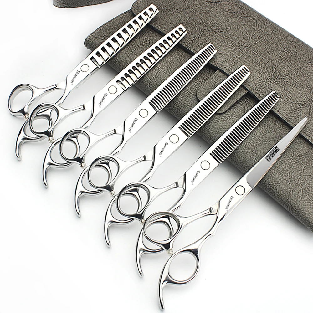 

Hairdressing clippers for hairstylists at hair salons, 6.5-inch comprehensive flat scissors, thinning hair, and tooth clippers.