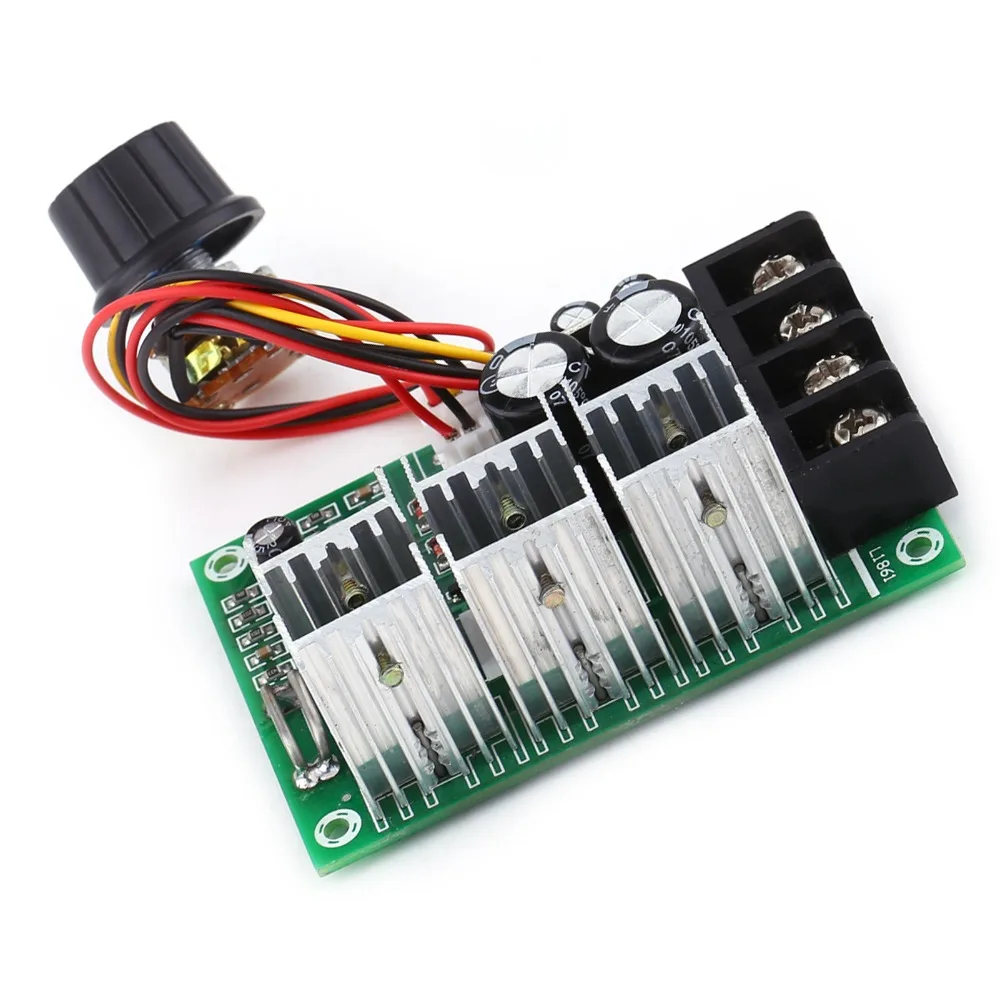 DC10-55V Brush Motor Speed Controller Overload Protection 40A DC Motor Speed Controller Locked Rotor Protection