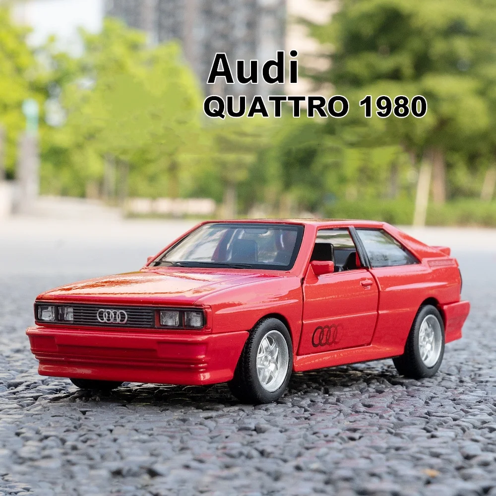 

1/36 Audi 1980, классическая модель автомобиля, игрушки из сплава, литые под давлением автомобили, резиновая шина с откатной спинкой, коллекция игрушек, подарки для мальчиков и детей