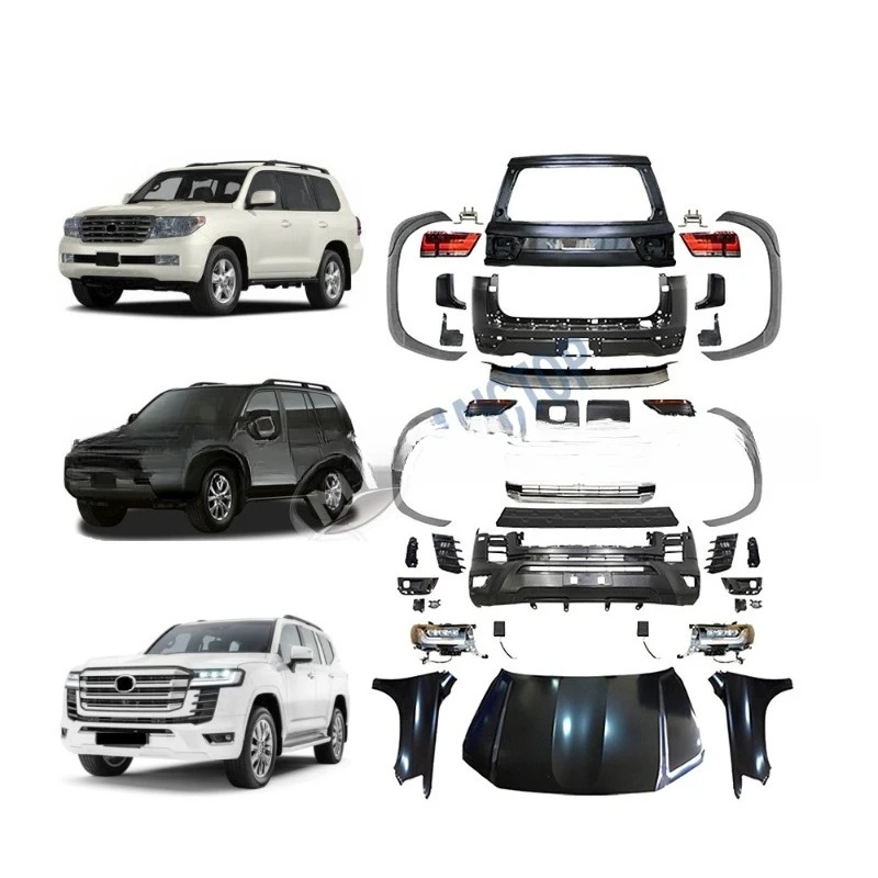 Body upgrade kit: Land Cruiser LC200 upgraded to LC300 exterior  upgraded to new LED headlights