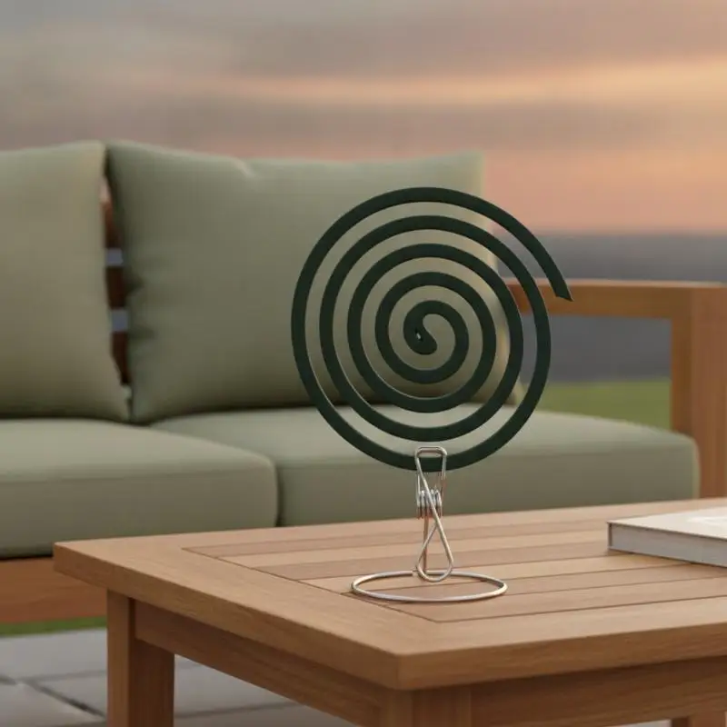 Clip pour spirale anti-moustiques, sécurisé pour les enfants, anti-chute, robuste, support pour spirale anti-moustiques pour la maison, le jardin, le camping, les pique-niques