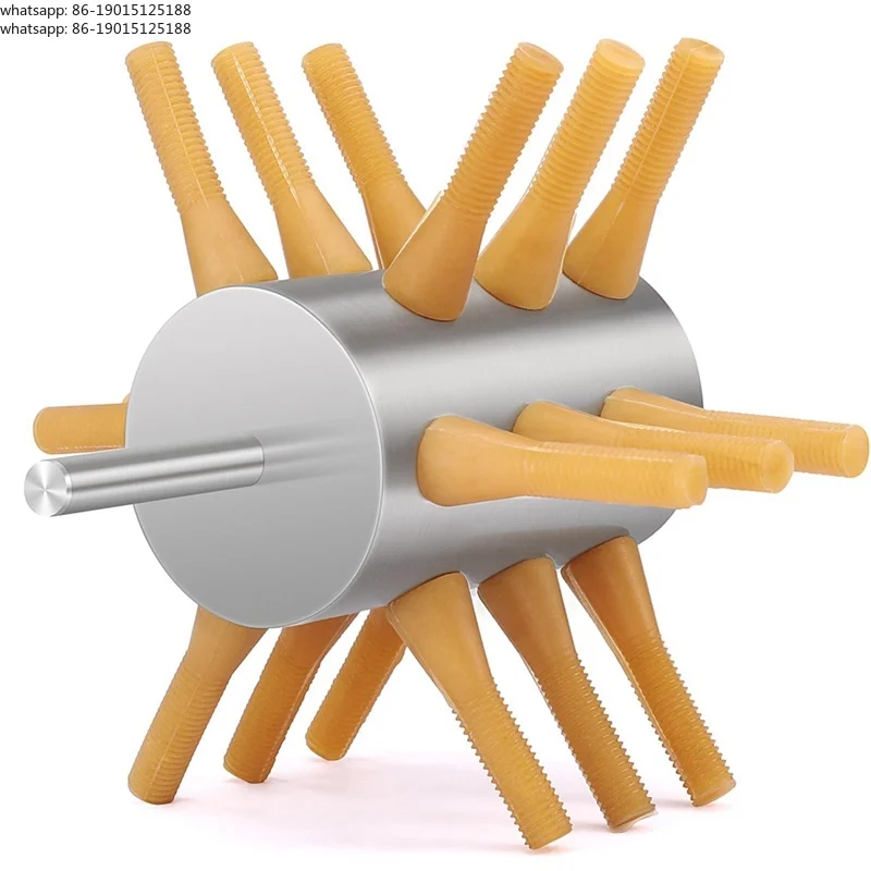 Chicken Plucker Drill Attachment Stainless Steel Chicken Plucker 18-Fingers Chicken Feather Removal Plucker Machine